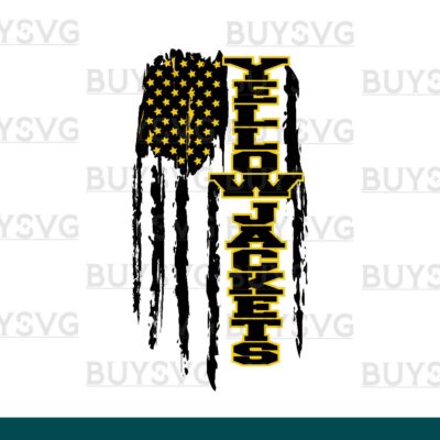 Yellow jackets SVG PNG Digital file Download Flag 1