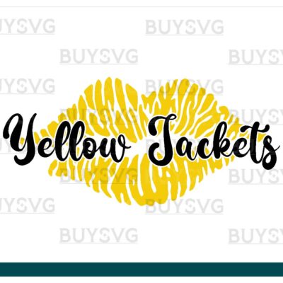 Yellow jackets SVG PNG Digital file Download LIPS 1