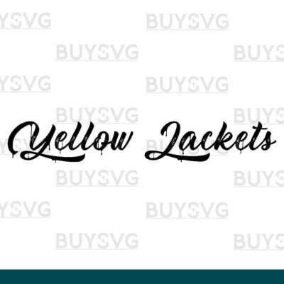 Yellow jackets SVG PNG Digital file Download METAL