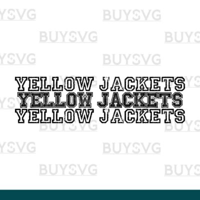 Yellow jackets SVG PNG Digital file Download Stack 3 1